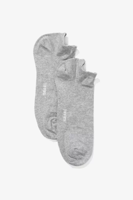 CALCETINES TOBILLEROS GRISES HOMBRE 10044665_053 (1)