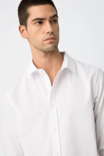 CAMISA SLIM BLANCA HOMBRE 10062461_001