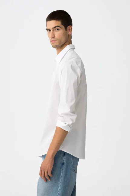 CAMISA SLIM BLANCA HOMBRE 10062461_001