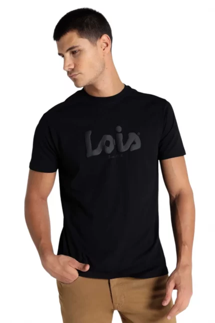 CAMISETA CLASSIC LOIS JEANS NEGRA 135787 (3)