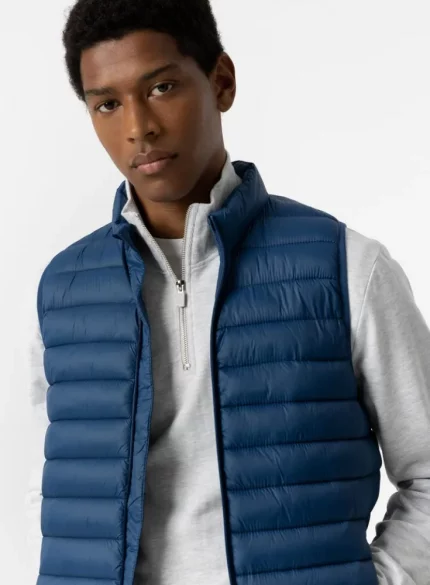 CHALECO ACOLCHADO AZUL HOMBRE 10053603 7704 en Brunos Moda