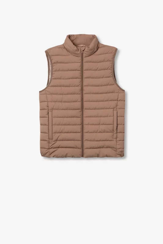 CHALECO ACOLCHADO BEIGE HOMBRE 10061880 180 CHALECO ACOLCHADO BEIGE HOMBRE 10061880_180