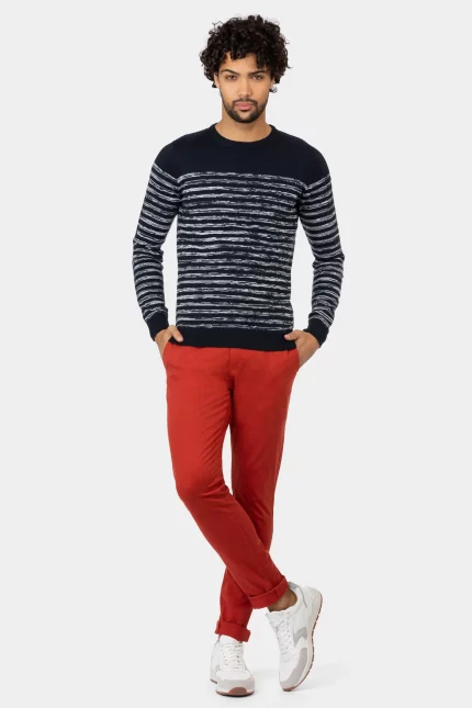 PANTALON CHINO SLIM HOMBRE ROJO 10032172_447