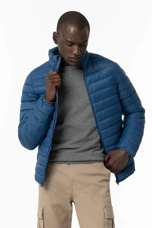CHAQUETA AZUL ACOLCHADA HOMBRE 10056760 734 3 CHAQUETA ACOLCHADA AZUL HOMBRE 10056760_734