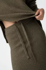 FALDA MIDI PUNTO CANALE VERDE 10061938_831