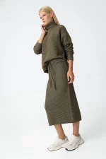 FALDA MIDI PUNTO CANALE VERDE 10061938_831