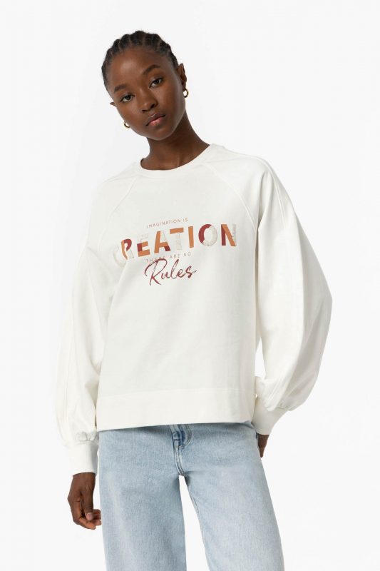 SUDADERA BEIGE BORDADO MUJER 10057149 153 3 SUDADERA BEIGE BORDADO MUJER 10057149_153