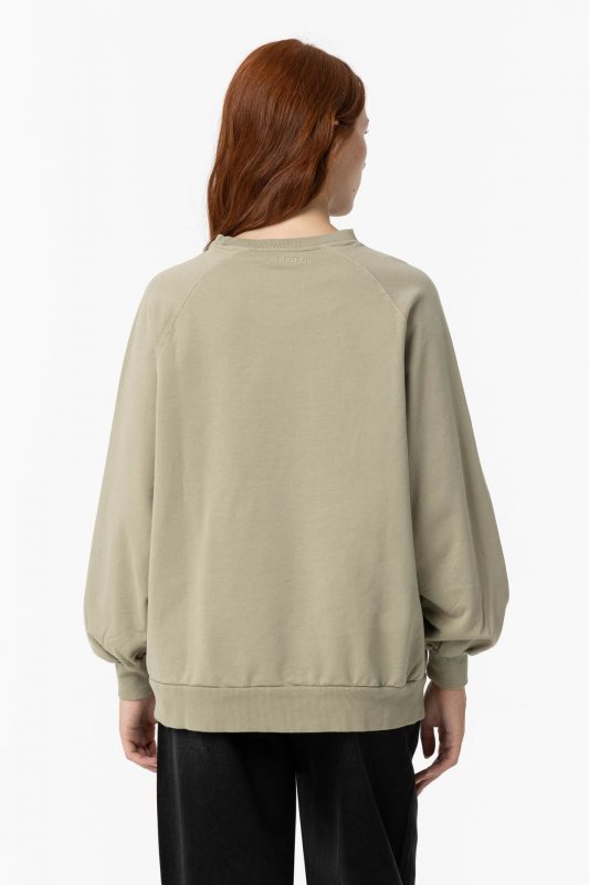 SUDADERA VERDE BASICA CHICA 10056975_845