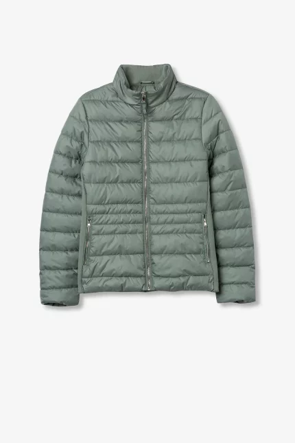 CHAQUETA ACOLCHADA VERDE MUJER 10061993_820