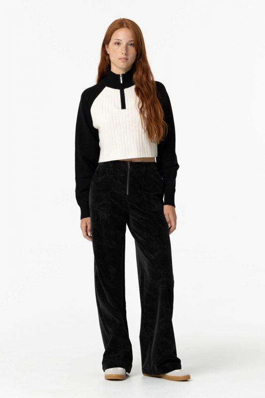 Pantalón Negro Wide Efecto Piel PANTALON NEGRO WIDE EFECTO PIEL CHICA 10057060_000