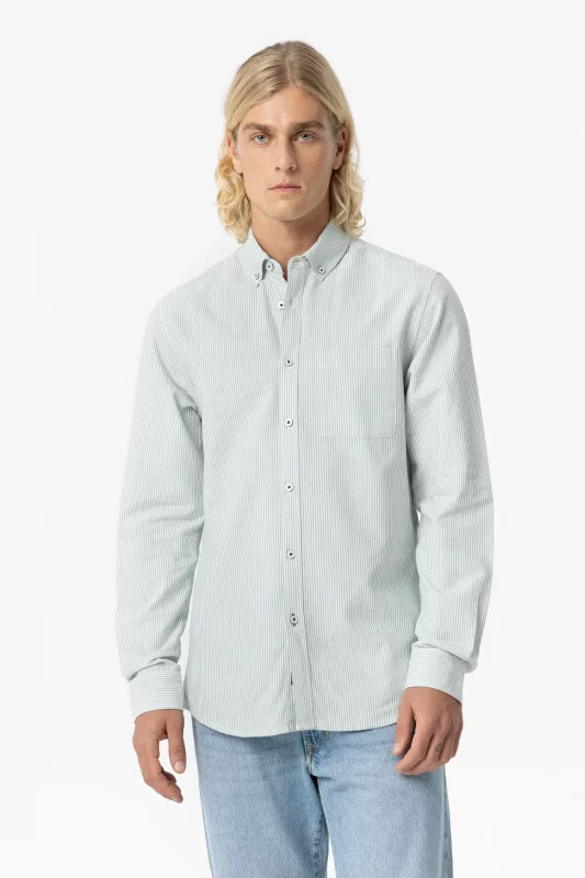 CAMISA RAYAS VERDES OXFORD HOMBRE 10038951 876 3 CAMISA RAYAS OXFORD HOMBRE 10038951_876