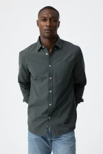 CAMISA VERDE BASICA HOMBRE 10060163_833