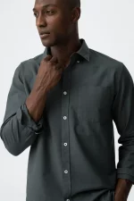 CAMISA VERDE BASICA HOMBRE 10060163_833