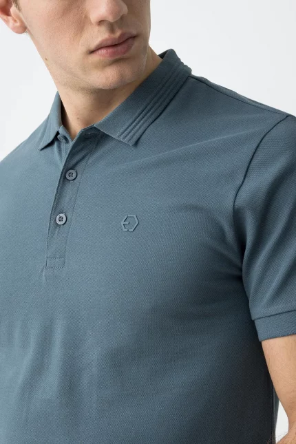 POLO BASICO AZUL HOMBRE 10050806_747