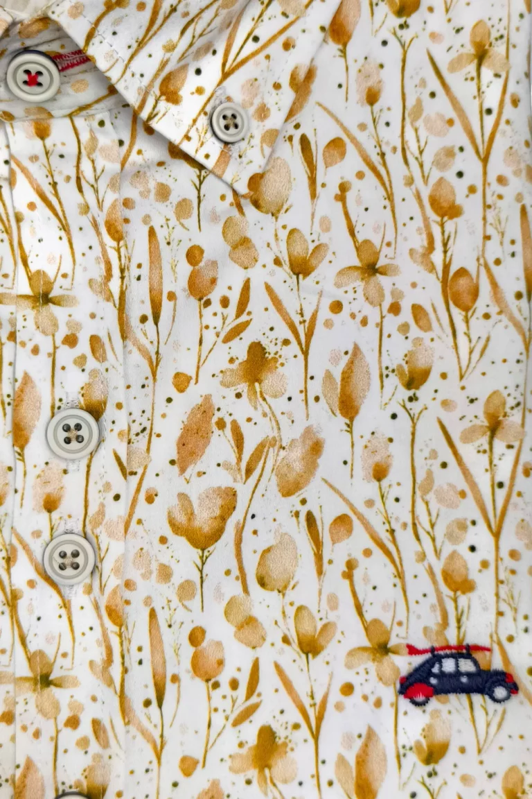 CAMISA FLORES BEIGE HOMBRE 251054 (2)