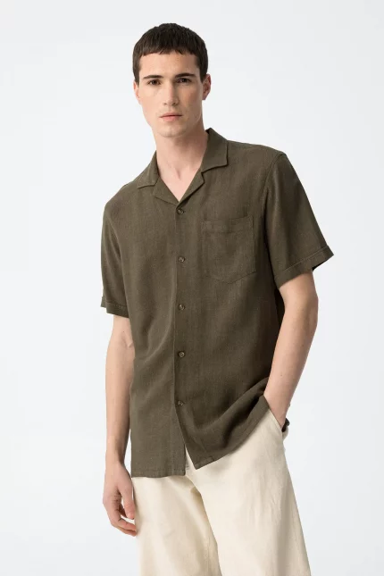 CAMISA LINO VERDE HOMBRE 10060240