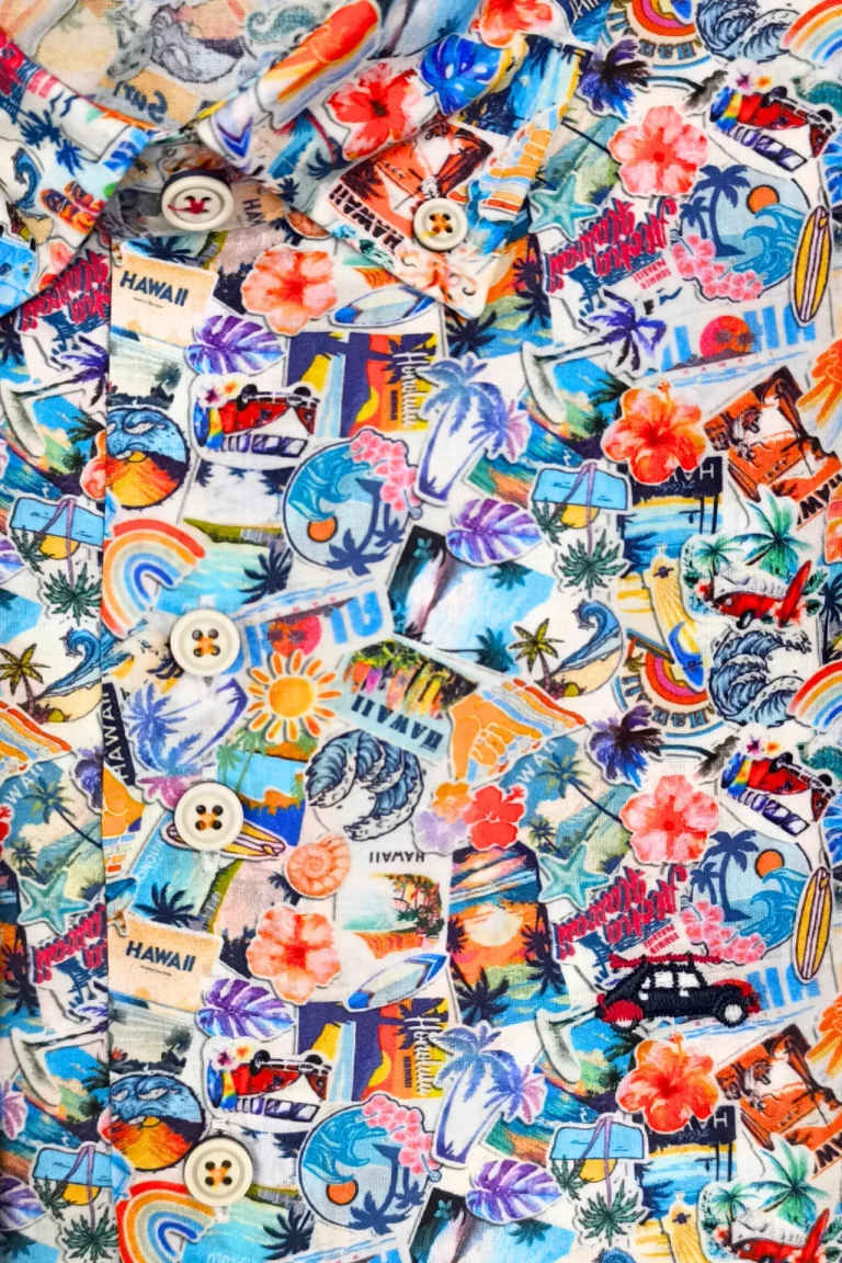 CAMISA PEGATINAS BEACH STAMP VERANO HOMBRE 251128 (2)