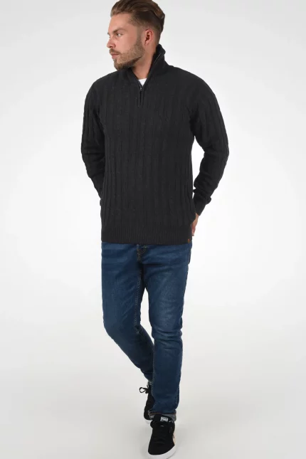 JERSEY MEDIA CREMALLERA OCHOS GRIS JASPEADO INDICODE BRUNOS 35-026_915 (4)