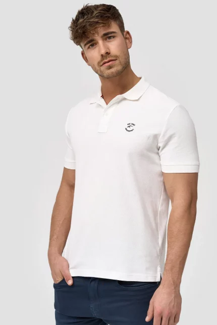 POLO BLANCO HOMBRE INDICODE 40-913