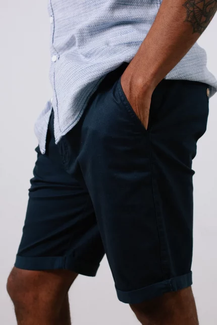 Pantalon corto vestir BERMUDA CHINO AZUL MARINO INDICODE HOMBRE BRUNOS MODA 70-039