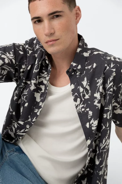 Camisa Estampada Floral Hombre Tiffosi Brunos Moda 10060182 1 Camisa Estampada Floral Hombre Tiffosi Brunos Moda 10060182