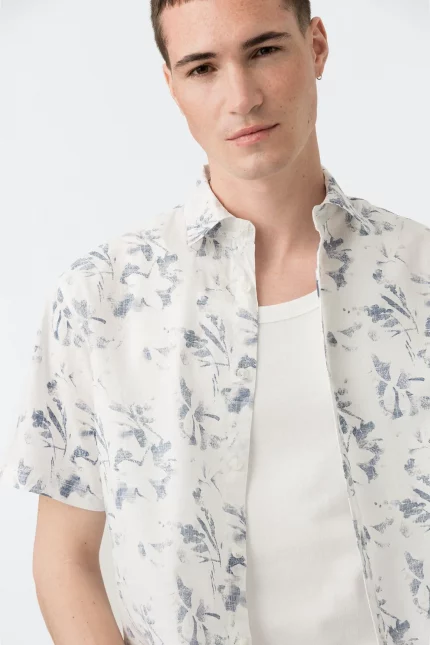Camisa Estampada Floral Hombre Tiffosi Brunos Moda 10060182