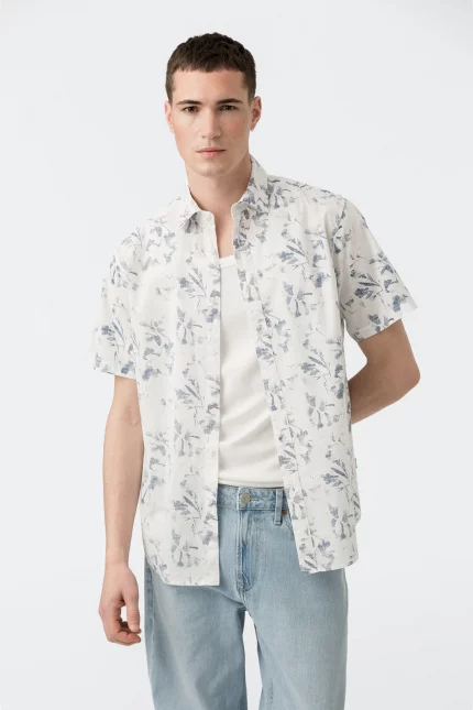 Camisa Estampada Floral Hombre Tiffosi Brunos Moda 10060182