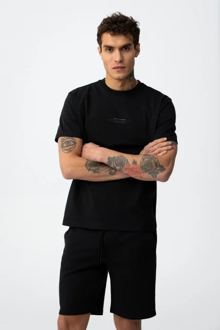 PANTALON CORTO CHANDAL NEGRO HOMBRE 10064488_000 BRUNOS TIFFOSI