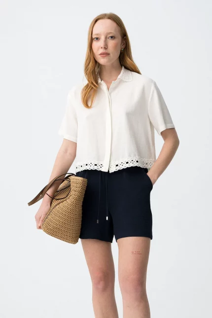 PANTALON CORTO FLUIDO MUJER 10065273_790 BRUNOS TIFFOSI