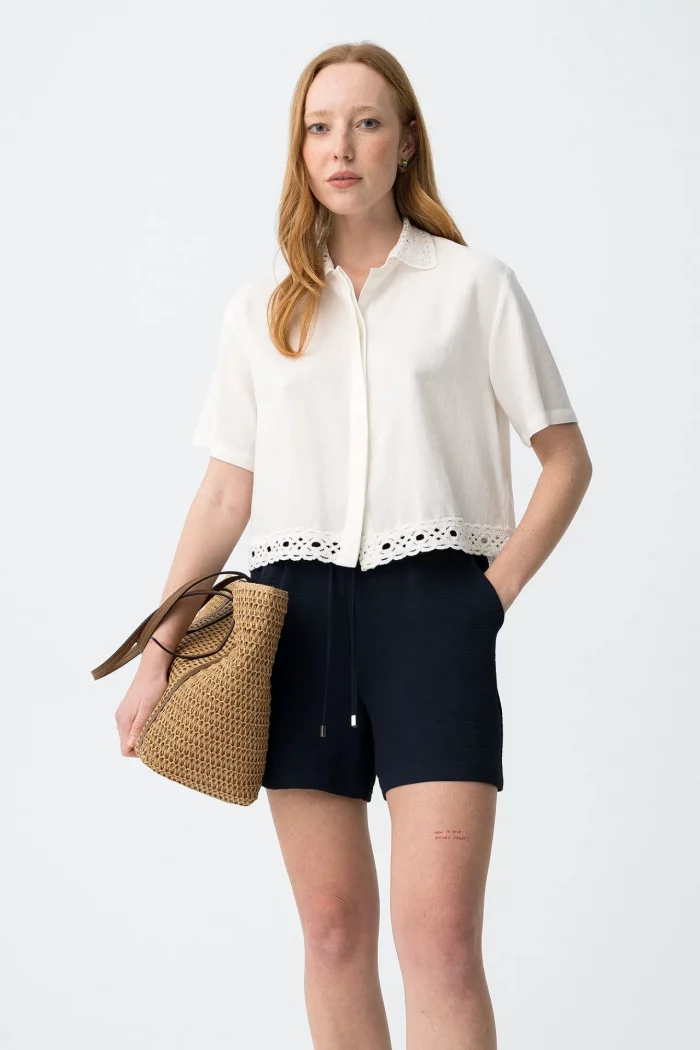 PANTALON CORTO FLUIDO MUJER 10065273_790 BRUNOS TIFFOSI