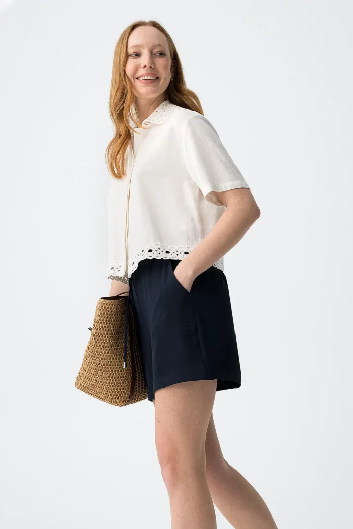 PANTALON CORTO FLUIDO MUJER 10065273_790 BRUNOS TIFFOSI