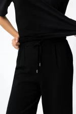PANTALON FLUIDO NEGRO WIDE MUJER 10064589_000 BRUNOS TIFFOSI