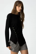 CAMISETA ASIMETRICA CANALE MUJER TIFFOSI BRUNOS MODA 10061701