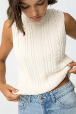 CHALECO PUNTO BEIGE MUJER BRUNOS MODA 10061621_104 (1)