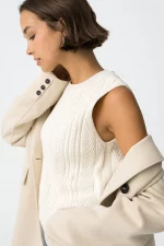 CHALECO PUNTO BEIGE MUJER BRUNOS MODA 10061621_104 (1)