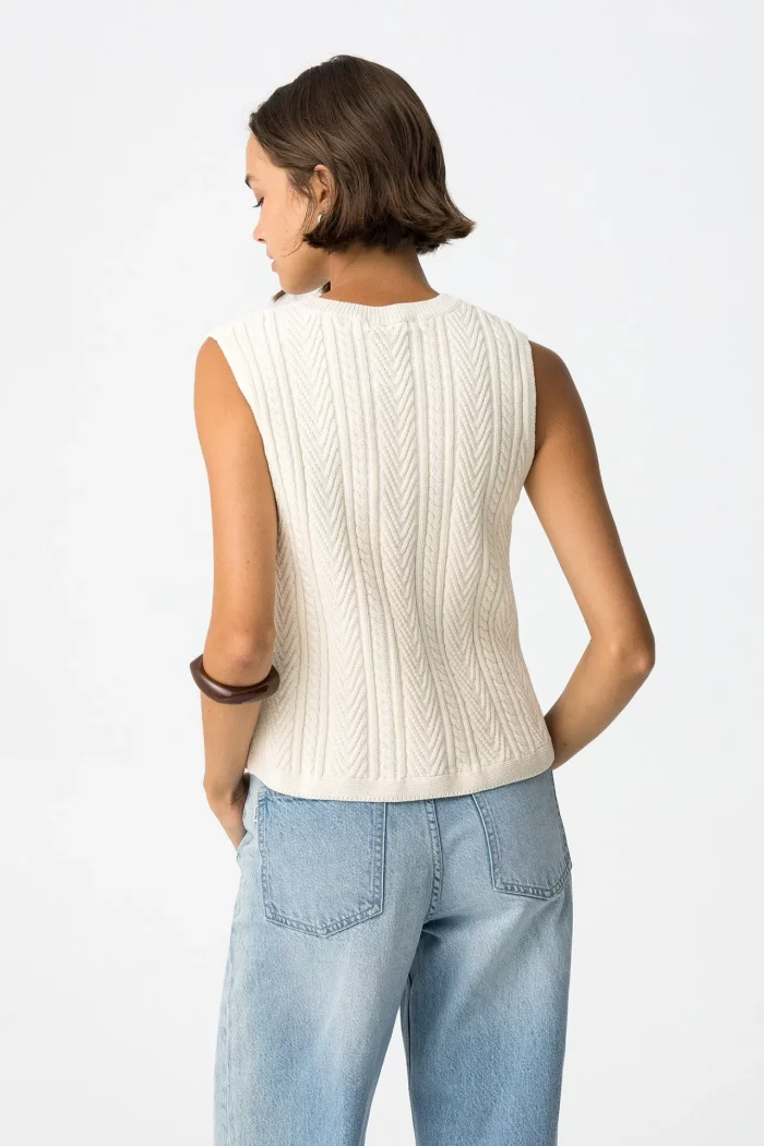 CHALECO PUNTO BEIGE MUJER BRUNOS MODA 10061621_104 (1)