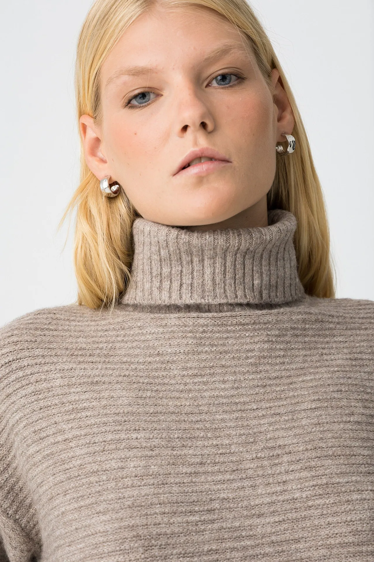 JERSEY CUELLO VUELTO BEIGE INVIERNO MUJER BRUNOS MODA TIFFOSI 10061803_168