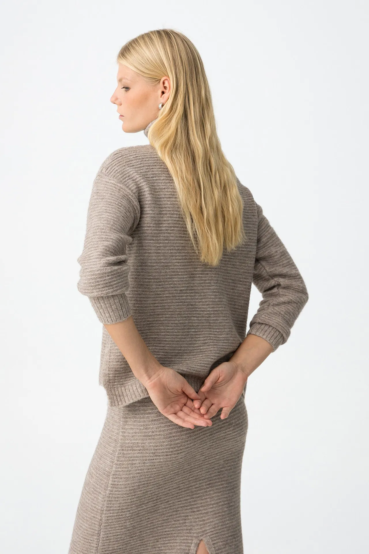 JERSEY CUELLO VUELTO BEIGE INVIERNO MUJER BRUNOS MODA TIFFOSI 10061803_168