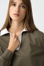 SUDADERA CAMISERA VERDE MUJER TIFFOSI BRUNOS MODA 10061692 (1)