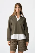 SUDADERA CAMISERA VERDE MUJER TIFFOSI BRUNOS MODA 10061692 (1)