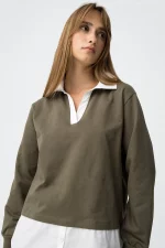 SUDADERA CAMISERA VERDE MUJER TIFFOSI BRUNOS MODA 10061692 (1)