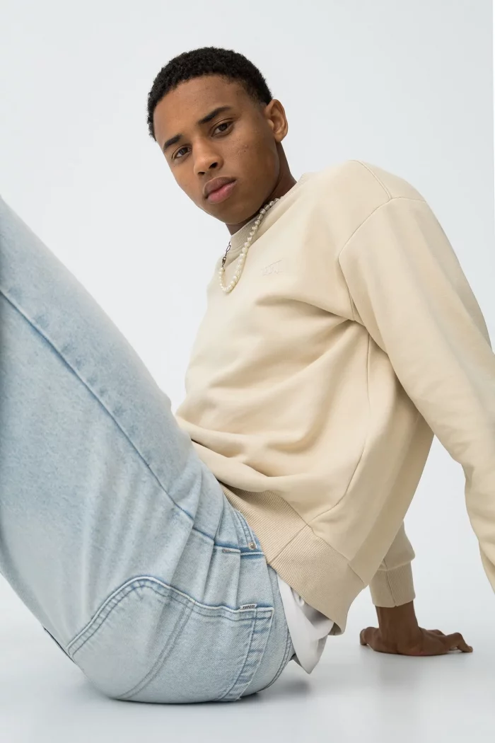 SUDADERA SIN CAPUCHA BEIGE CHICO TIFFOSI BRUNOS MODA 10061845_121