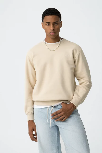 SUDADERA SIN CAPUCHA BEIGE CHICO TIFFOSI BRUNOS MODA 10061845_121