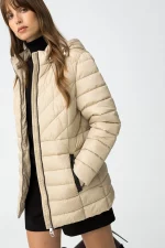 ABRIGO ACOLCHADO BEIGE CAPUCHA MUJER 10061996_134