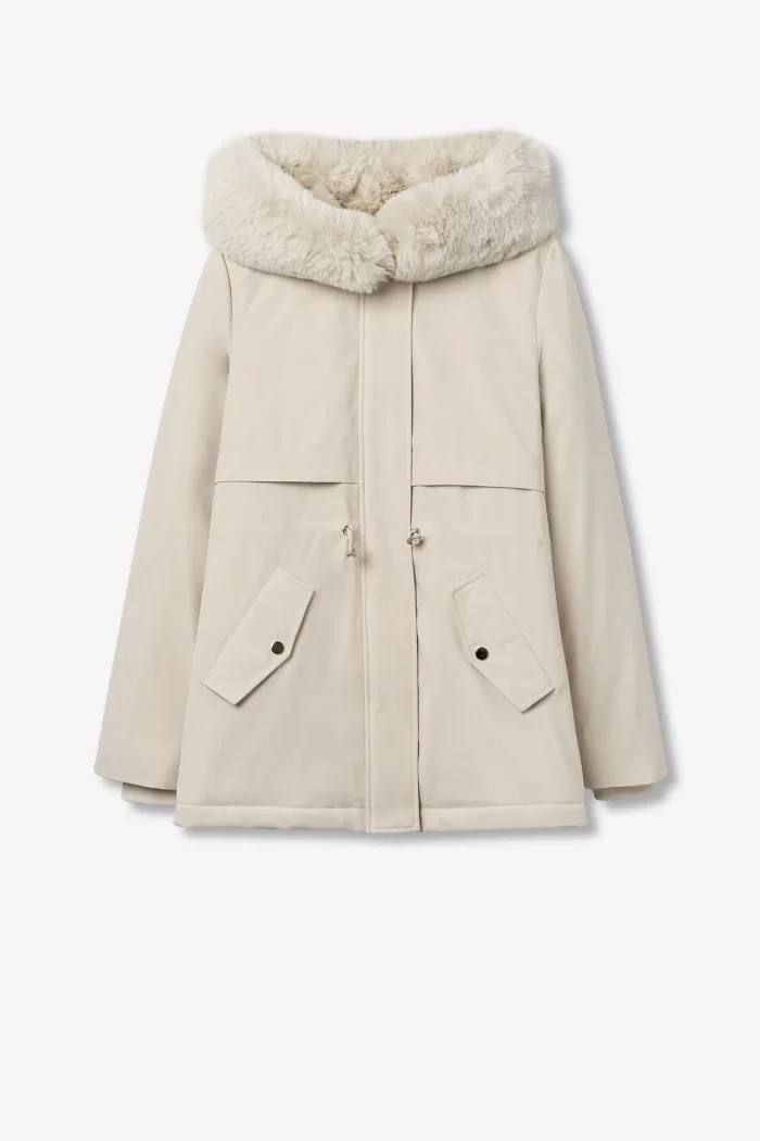 ABRIGO ACOLCHADO BEIGE MUJER 10062292