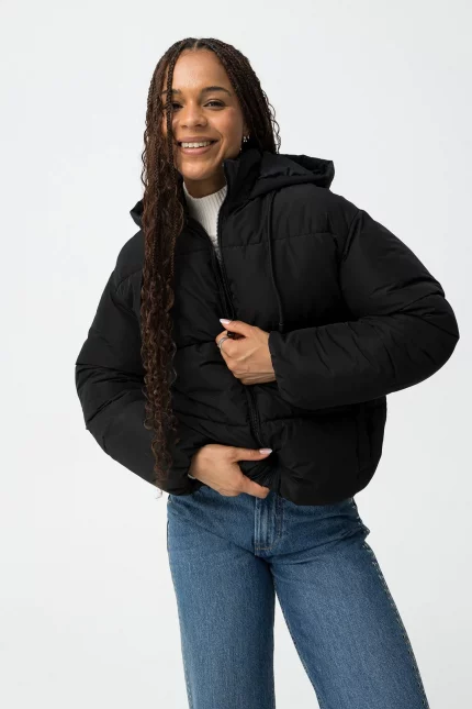 ABRIGO ACOLCHADO NEGRO CHICA 10061995_000