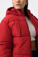 ABRIGO ACOLCHADO ROJO CHICA 10061995_580