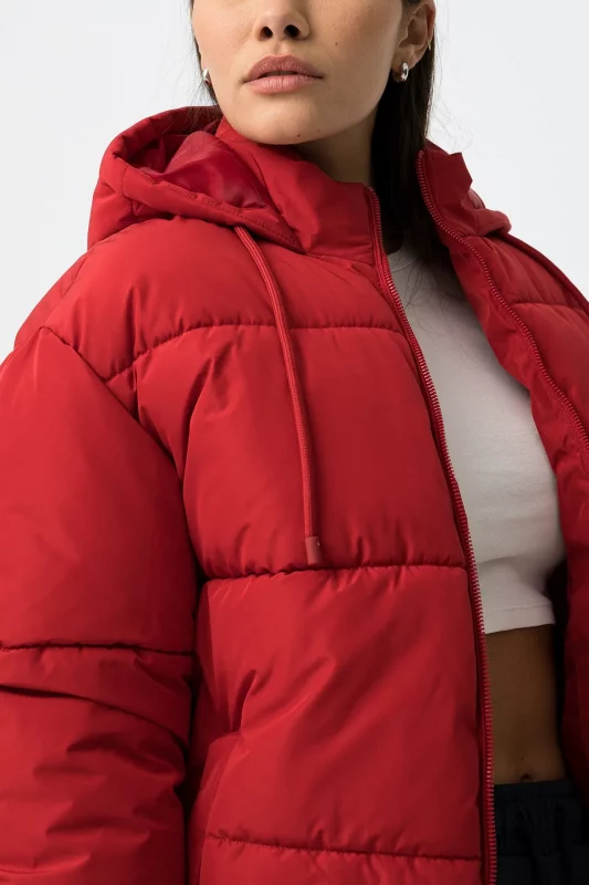 ABRIGO ACOLCHADO ROJO CHICA 10061995_580