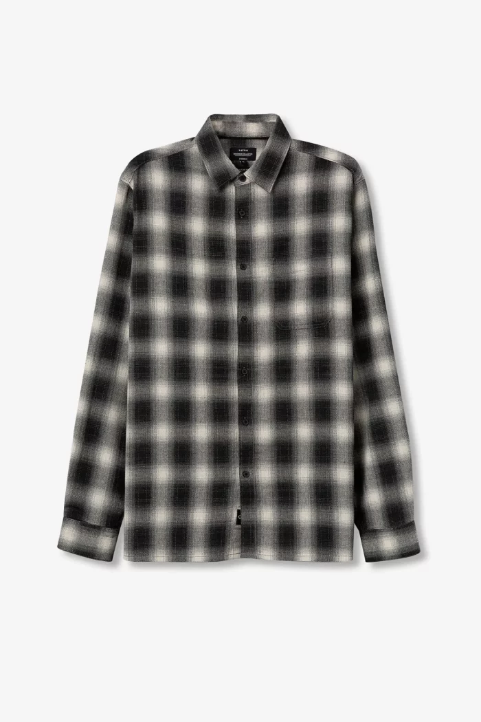 CAMISA DE CUADROS OSCUROS HOMBRE 10062474_048