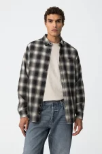 CAMISA DE CUADROS OSCUROS HOMBRE 10062474_048